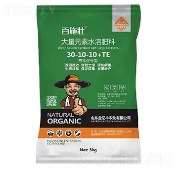 高氮促長(zhǎng)型大量元素水溶肥料30-10-10+TE-百施壯-金億豐