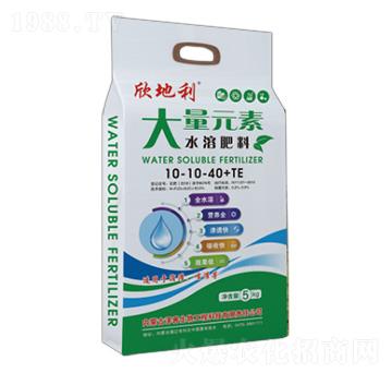 大量元素水溶肥料10-10-40+TE-欣地利-澤善生物