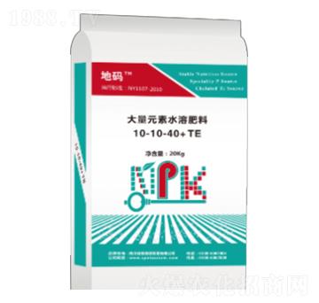 地碼大量元素水溶肥料10-10-40+TE-普德頌