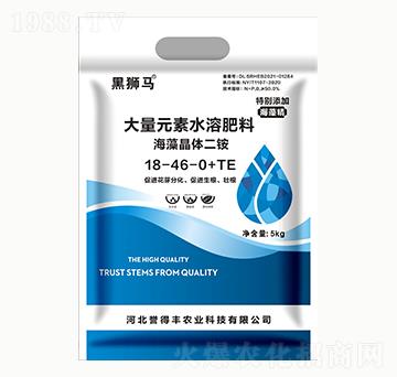 大量元素水溶肥料18-46-0+TE-黑獅馬-譽得豐