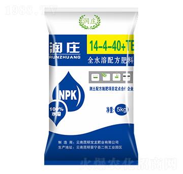 全水溶配方肥料14-4-40+TE-世耕