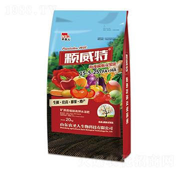 高鉀型海藻碳酶雙聚能水溶肥料15-5-25+FA+HA-顆威特-農(nóng)圣人