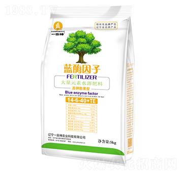 高鉀膨果型大量元素水溶肥料14-6-40+TE-藍酶因子-一畝神