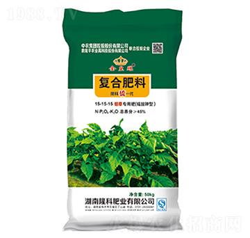 金皇冠牌復合肥（煙草專用肥）15-15-15-隆科農資