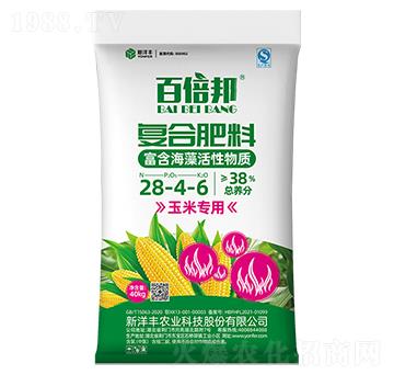 38%玉米專用復(fù)合肥料28-4-6-百倍邦-新洋豐