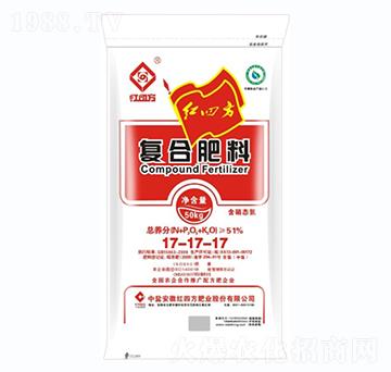 氯基硝態(tài)氮復(fù)合肥料17-17-17-紅四方