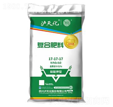 50kg硫酸鉀型復(fù)合肥料17-17-17-工農(nóng)-瀘天化